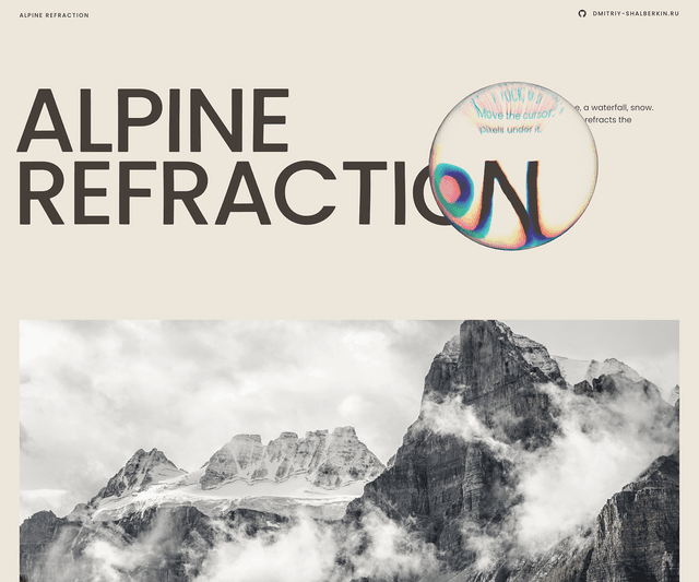 Обложка проекта Alpine Refraction