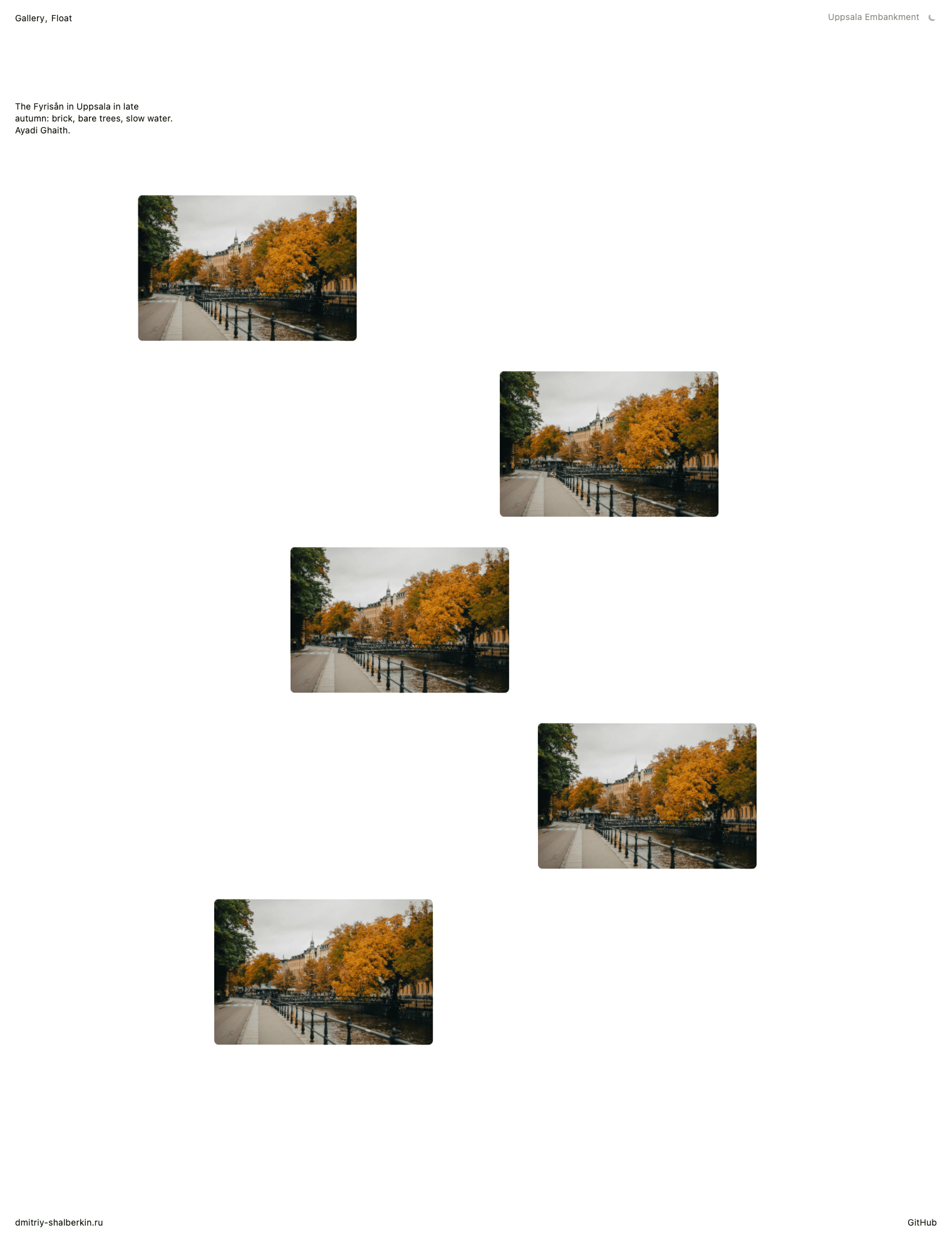 Скриншот приложения WebGPU Transitions